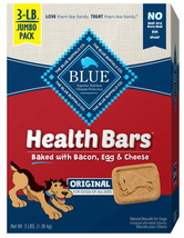 Health Bars Bacon, Egg &amp; Cheese Flavor Biscuit Treats for Dogs Whole Gra... - $35.20