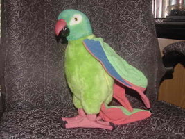 12" Talking Paulie Plush Parrot Toy 1998 Dreamworks  - $59.39