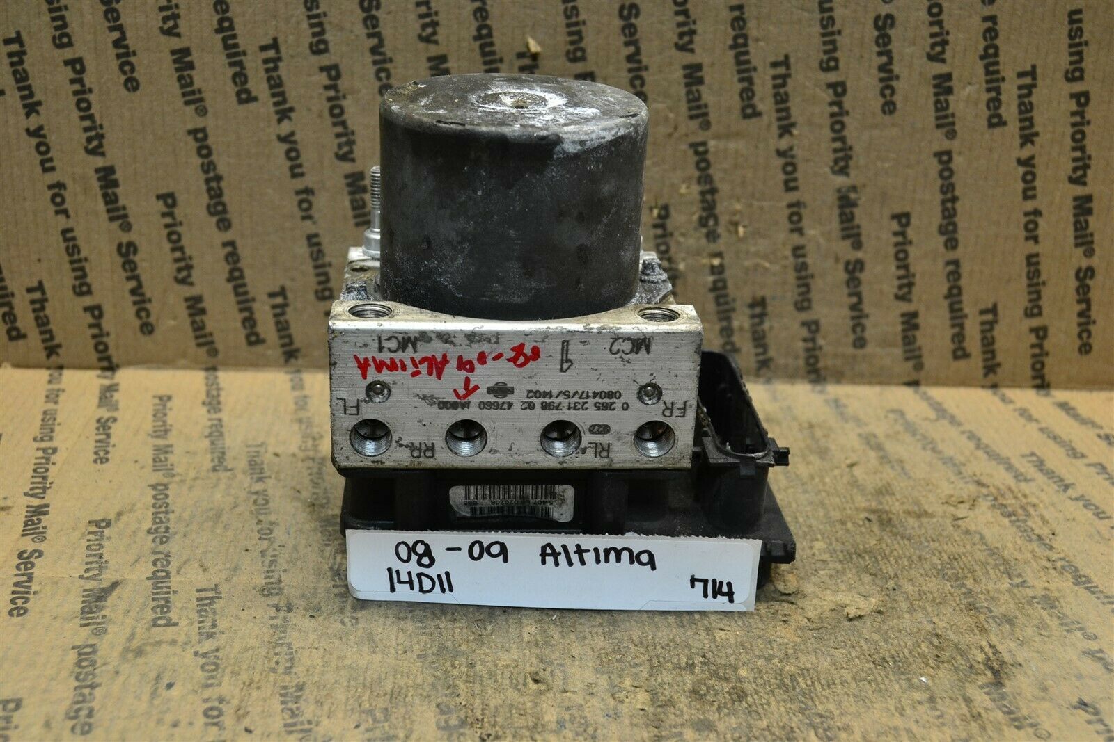 08-09 Nissan Altima ABS Pump Control OEM 47660JA000 Module 714-14D11 - $4.99
