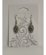 3 D Buddha Head Silver Earrings - $10.74 CAD