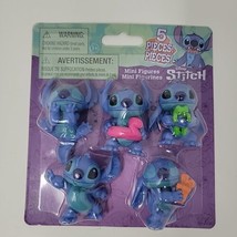 Disney Stitch 5 Pack Collectible 2 Inch Figures Cake Toppers NEW Lilo Ju... - $14.01