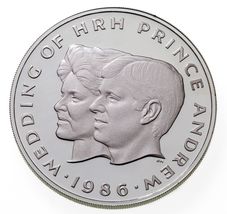 1986 Samoa 10 Tala,  Royal Wedding of Prince Andrew, KM 64 - $75.14