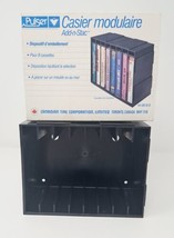 Pulser Add n&#39; Stac 8 Audio Cassette Storage Unit Interlocking NOS Canadian Tire - £5.86 GBP