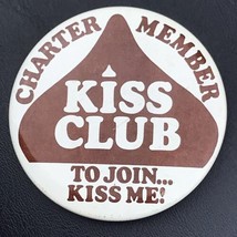 Hershey Kisses Kiss Club Charter Member Pin Button Vintage Pinback - £7.86 GBP