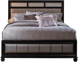 Queen-Size Grey/Black Panel Bed By Coaster Home Furnishings. - £342.82 GBP