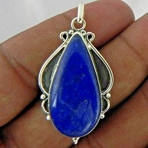 925 Colgante de Plata Ley Collar Lapis Lazuli Hecho a Mano Joyería Fina PS-1967 - £49.60 GBP