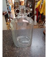 Art Deco One Gallon Glass Jug Vintage Double Finger Loop Screw Top - $1,034.73 MXN