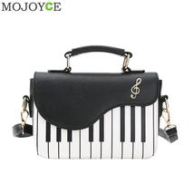 Cute Piano Pattern Fashion Pu Leather Casual Ladies Handbag Shoulder Bag Crossbo - £28.95 GBP