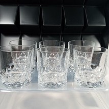 Genuine Crystal Old Fashioned Whiskey Tumbler Glasses Lot 3.5&quot; Tall - See Video - £43.58 GBP