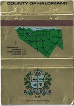 Matchbook Cover County Of Haldimand Lake Erie Gold - $2.16