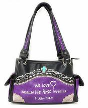 Texas West Embroidery Scripture Concealed Carry Bible Verse Rhinestone Cross Han - £36.25 GBP