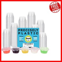 Clear 500-Count 2oz Disposable Portion Cups with Airtight Lids - Versati... - $983.03 MXN