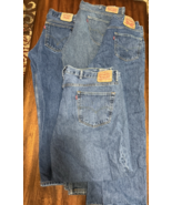 LOT OF 4 LEVIS DENIM JEANS 550 31, 46, 34 Waist - $118.65 CAD