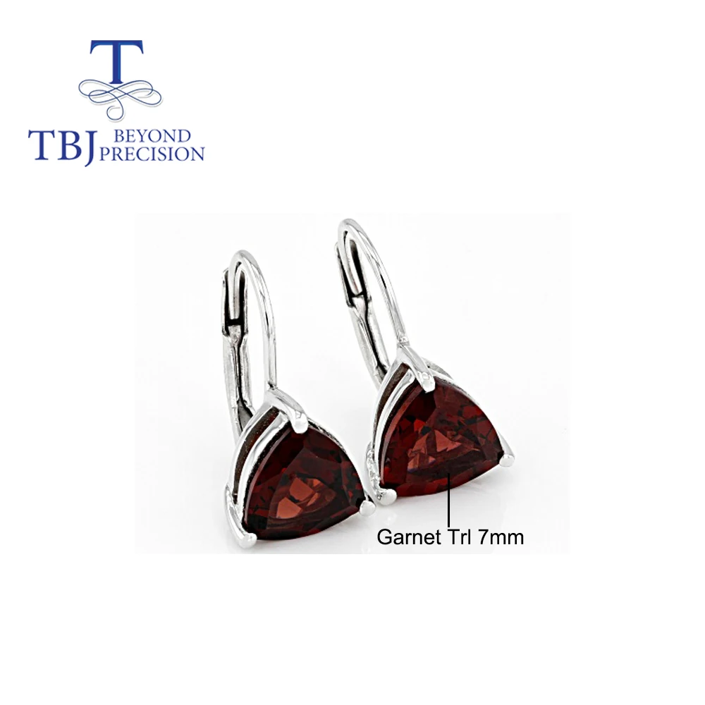 100% Natural Mozambique Garnet clasp earring oval cut 7*94.2ct fine gemstone jew - £44.08 GBP