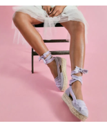 Free People Destino Espadrille Platforms Digital Lavender ( 39 ) - $176.34 CAD