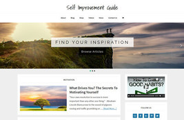 * SELF IMPROVEMENT * blog store premade website business for sale AUTO C... - $127.00