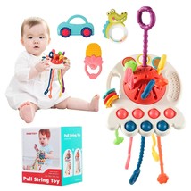Baby Toys 18+ Months, Travel &amp; Teething Toys For Baby , Food Grade Pull String S - £23.72 GBP