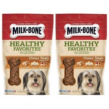 (2) Milk-Bone Healthy Favorites Chewy Dog Treats, Real Chicken, 5 Ounces... - £23.22 GBP