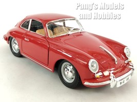 1961 Porsche 356 356B Coupe 1/24 Scale Diecast Model by Bburago - Red - $34.64