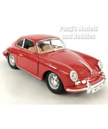 1961 Porsche 356 356B Coupe 1/24 Scale Diecast Model by Bburago - Red - $47.21 CAD