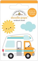 Doodlebug Doodle-Pops 3D Stickers-Road Trip, I Heart Travel - £13.29 GBP