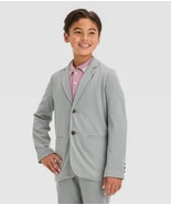 Boys&#39; Knit Blazer - Cat &amp; Jack Gray Size 5. Front Pockets. 2 Button. NWT. C - £11.77 GBP