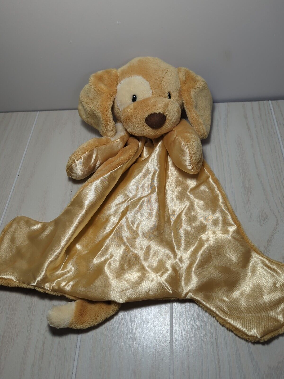 Primary image for Baby Gund Spunky Puppy Huggybuddy Plush Security Blanket tan 058968 beige lovey