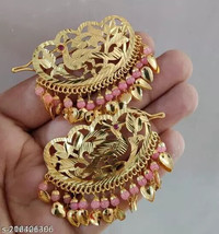 Joharibazar Indian Gold Plated Kundan Bridal Hair Clips Pin Chimti Jewel... - £12.26 GBP