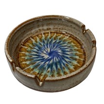 Handmade Vintage Ash Tray Glazed Clay Stamped Signed JD84 St. Paul Minne... - $17.60