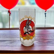 VTG 1990 Bugs Bunny Happy 50th Birthday Drinking Glass Warner Bros - £11.99 GBP