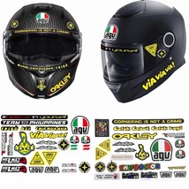 AGV / SHOEI Reflective Motorcycle Helmet Stickers Side Strip Body Decals Fit for - £4.27 GBP