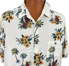Boca Classics Hawaiian Aloha XXL Shirt Plumeria Hibiscus Palm Trees Pineapples - £39.14 GBP