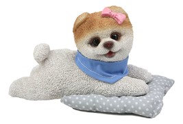 Pillow Boo The World&#39;s Cutest Pomeranian Dog Statue Pet Pal Dogs Collectible - £23.17 GBP