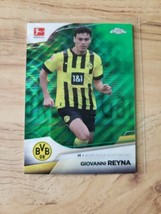 2022-23 Topps Chome Bundesliga Soccer. Giovanni Reyna Green Wave SP /99 - $9.89