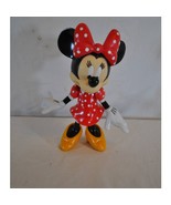 Disney Minnie Mouse Hard Plastic Toy/Figurine in Red Polka Dot Dress - $654.75 MXN