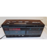 VTG SoundDesign 3838WAL AM FM Electronic Clock Radio Cassette Player Woo... - $36.24