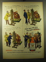 1950 Hiram Walker Imperial Whiskey Ad - art by Albert Dorne - Want a real - £14.50 GBP