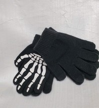 Cat & Jack 2 Pack Tech Touch Skeleton Hand Gloves, Black -OSFM image 3