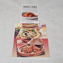 Bon Appetit Recipes 3 Booklets Tastes of Italy Best Entertaining International - £7.84 GBP