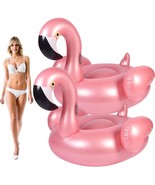 2 Pcs Giant Inflatable Flamingo Pool Floats 51 X 47 X 41 Inch Pink Pool ... - £54.78 GBP