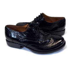 MIZ MOOZ  PATENT LEATHER LACE UP OXFORD SHOES BLACK  37EU / 7US NEW # T-254 - $39.95