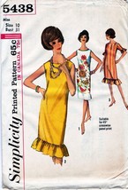 Misses&#39; DRESSES Vintage 1964 Simplicity Pattern 5438 Size 10 UNCUT - £9.59 GBP