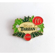 Vintage Disney&#39;s Tarzan Coca-Cola McDonalds Employee Lapel Hat Pin - $10.19