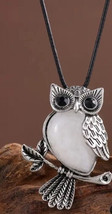 Owl opalite pin brooch pendant - €12,47 EUR