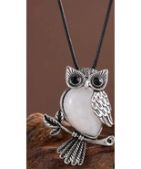 Owl opalite pin brooch pendant - €12,56 EUR
