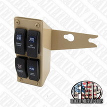 Humvee 4-GANG Lighted Military Fauve Rocker Switch Panel with 24V M998-
show ... - £141.57 GBP