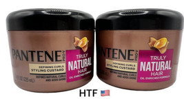 Pantene Pro V 7.6 Oz Truly Natural Hair Defining Curls Styling Custard Lot of 2 - £31.65 GBP