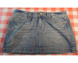 AEROPOSTALE LIGHT BLUE WASH JEAN DENIM CUTE RHINESTONE SHORT MINI SKIRT ... - $18.00