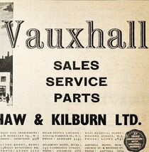 1954 Shaw And Kilburn Vauxhall Sales Service Advertisement Automobilia E89J - $27.68 CAD