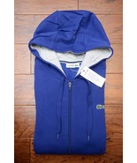 Lacoste Sport SH7609 Men DK Blue UV Protection Cotton Hooded Jacket Hood... - $89.35 CAD